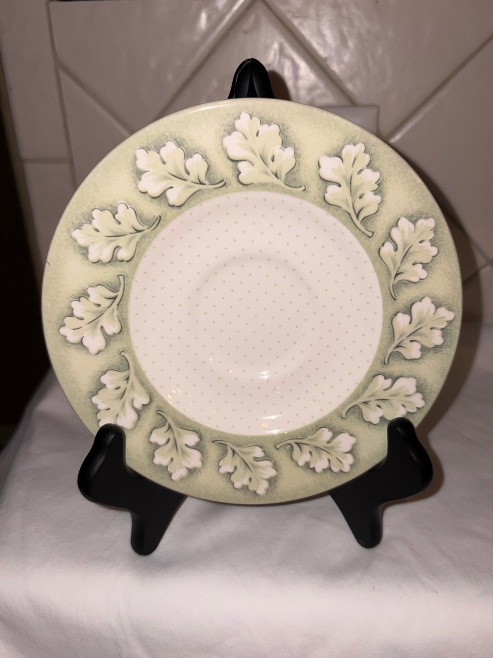 Vintage Like new Lenox European Herbal Garden saucer Plate - set of 4